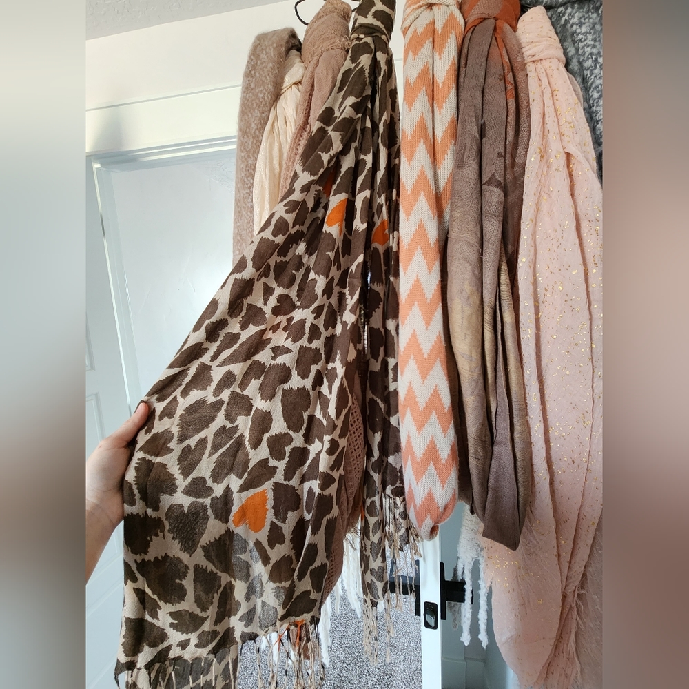 Leopard Heart Scarf